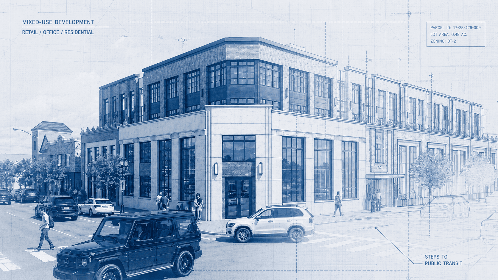 Mineola Downtown blueprint